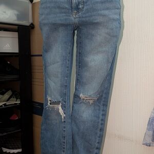 LC Lauren Conrad Blue Straight Leg Jeans